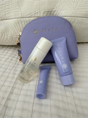 🆕 Tatcha Travel Size Skincare & Keychain Pouch